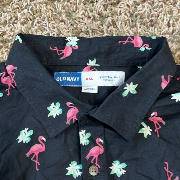 Men’s Flamingo Button Up - Picture 2 of 4